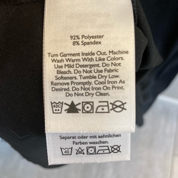 Eddie Bauer medium black faux wrap summer dress - Picture 6 of 6